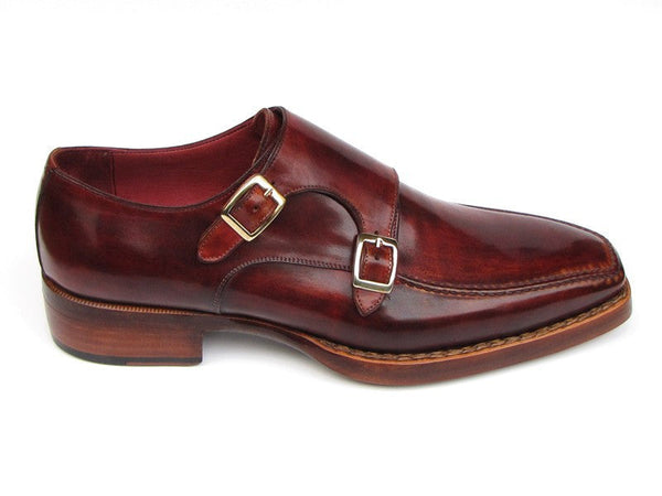 Paul Parkman Men's Double Monkstrap Goodyear Welted Shoes (ID#061-BRD) - WKshoes