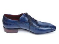 Paul Parkman Handmade Lace-Up Casual Shoes For Men Blue (ID#84654-BLU) - WKshoes