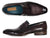 Paul Parkman Men's Loafer Black & Gray Hand-Painted Leather Upper with Leather Sole (ID#093-GRAY) - WKshoes