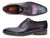 Paul Parkman Men's Purple & Navy Medallion Toe Oxfords (ID#PR88TT) - WKshoes