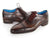 Paul Parkman Men's Captoe Oxfords Anthracite Brown Hand-Painted Leather (ID#024-ANTBRW) - WKshoes
