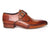 Paul Parkman Men's Monkstrap Shoes Side Handsewn Twisted Leather Sole Tobacco (ID#24Y56) - WKshoes