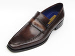 Paul Parkman Men's Loafer Bronze Hand Painted Shoes (ID#012-BRNZ) - WKshoes