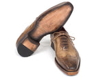 Paul Parkman Goodyear Welted Men's Wingtip Oxfords Antique Olive (ID#87OLV54) - WKshoes