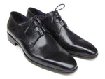 Paul Parkman Men's Ghillie Lacing Plain Toe Black Shoes (ID#076-BLK) - WKshoes