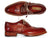 Paul Parkman Men's Wingtip Oxfords Bordeaux & Camel (ID#027B) - WKshoes