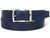 PAUL PARKMAN Men's Leather Belt Hand-Painted Navy (ID#B01-NVY) - WKshoes