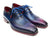 Paul Parkman Blue & Purple Wingtip Oxfords (ID#084VX55) - WKshoes