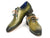 Paul Parkman Plain Toe Wholecut Oxfords Green Hanpainted Leather (ID#755-GRN) - WKshoes