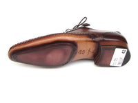 Paul Parkman Men's Captoe Oxfords Brown Hand Painted Shoes (ID#5032-BRW) - WKshoes