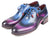 Paul Parkman Opanka Construction Blue & Purple Oxfords - WKshoes