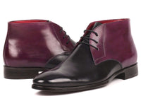 Paul Parkman Black & Purple Chukka Boots - WKshoes