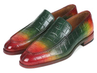 Paul Parkman Crocodile Embossed Calfskin Multicolor Loafer - WKshoes
