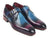 Paul Parkman Blue & Purple Single Monkstrap - WKshoes