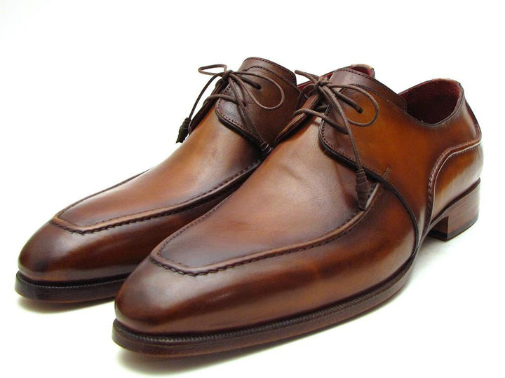 Paul Parkman Men's Brown Derby Dress Shoes - WKshoes