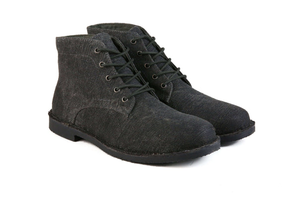 Charcoal vegan boots - WKshoes
