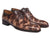 Paul Parkman Camouflage Hand-Painted Wholecut Brown Oxfords - WKshoes