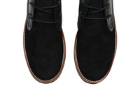 Hound and Hammer Men's Leather & Suede Boots, Black - WKshoes