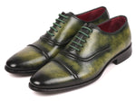 Paul Parkman Men's Green Cap-Toe Oxfords - WKshoes