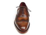 Paul Parkman Men's Goodyear Welted Tobacco Wingtip Oxfords - WKshoes