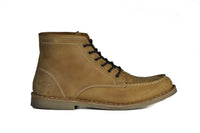 Hound and Hammer Men's Laced Leather Boots, Tan - WKshoes