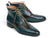 Paul Parkman Wingtip Ankle Boots Dual Tone Green & Blue (ID#PT777GRN) - WKshoes