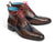 Paul Parkman Wingtip Ankle Boots Dual Tone Brown & Blue (ID#777-BRW-BLU) - WKshoes