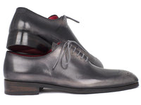 Paul Parkman Men's Gray & Black Wholecut Oxfords - WKshoes