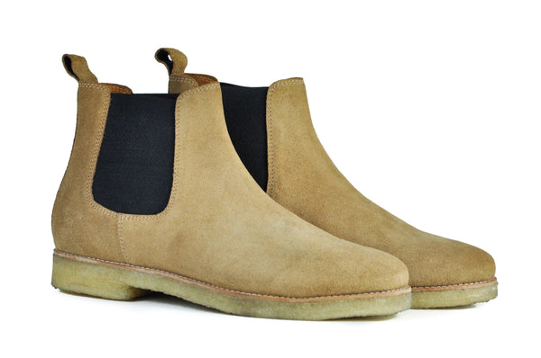 Hound and Hammer Suede Chelsea Boots, Tan - WKshoes