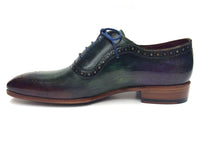 Paul Parkman Green & Purple Handmade Oxfords - WKshoes