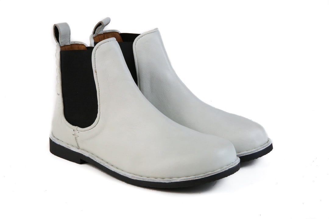 White Chelsea Boots - WKshoes