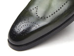 Paul Parkman Wingtip Single Monkstraps Green (ID#98F54-GRN) - WKshoes