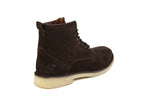 Hound and Hammer Men's Laced Suede Boots, Chocolate - WKshoes