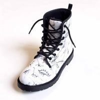 Women's Dino Design Combat Boots by Karen Whitworth - WKshoes