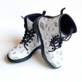 Women's Dino Design Combat Boots by Karen Whitworth