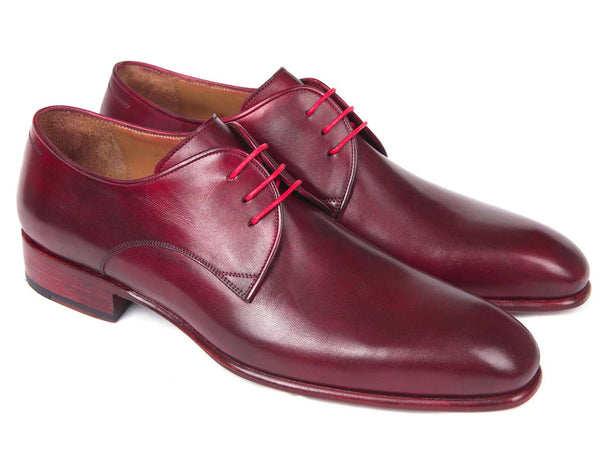 Paul Parkman Burgundy Hand Painted Derby Shoes (ID#633BRD72) - WKshoes