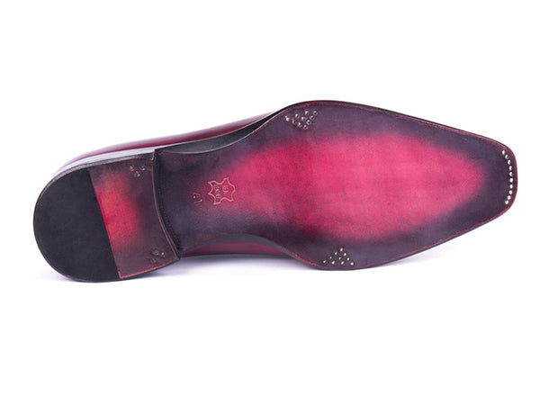 Paul Parkman Men's Side Lace Oxfords Purple & Gray (ID#846F11) - WKshoes