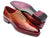 Paul Parkman Goodyear Welted Wingtip Oxfords Bordeaux & Camel (ID#081-RDT) - WKshoes