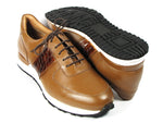 Paul Parkman Men's Cognac Floater Leather Sneakers (ID#LP206CGN) - WKshoes
