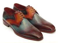 Paul Parkman Men's Multi-color Medallion Toe Derby Shoes (ID#6584-MIX) - WKshoes