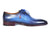 Paul Parkman Men's Plain Toe Wholecut Oxfords Blue Hand-Painted (ID#755-BLU) - WKshoes