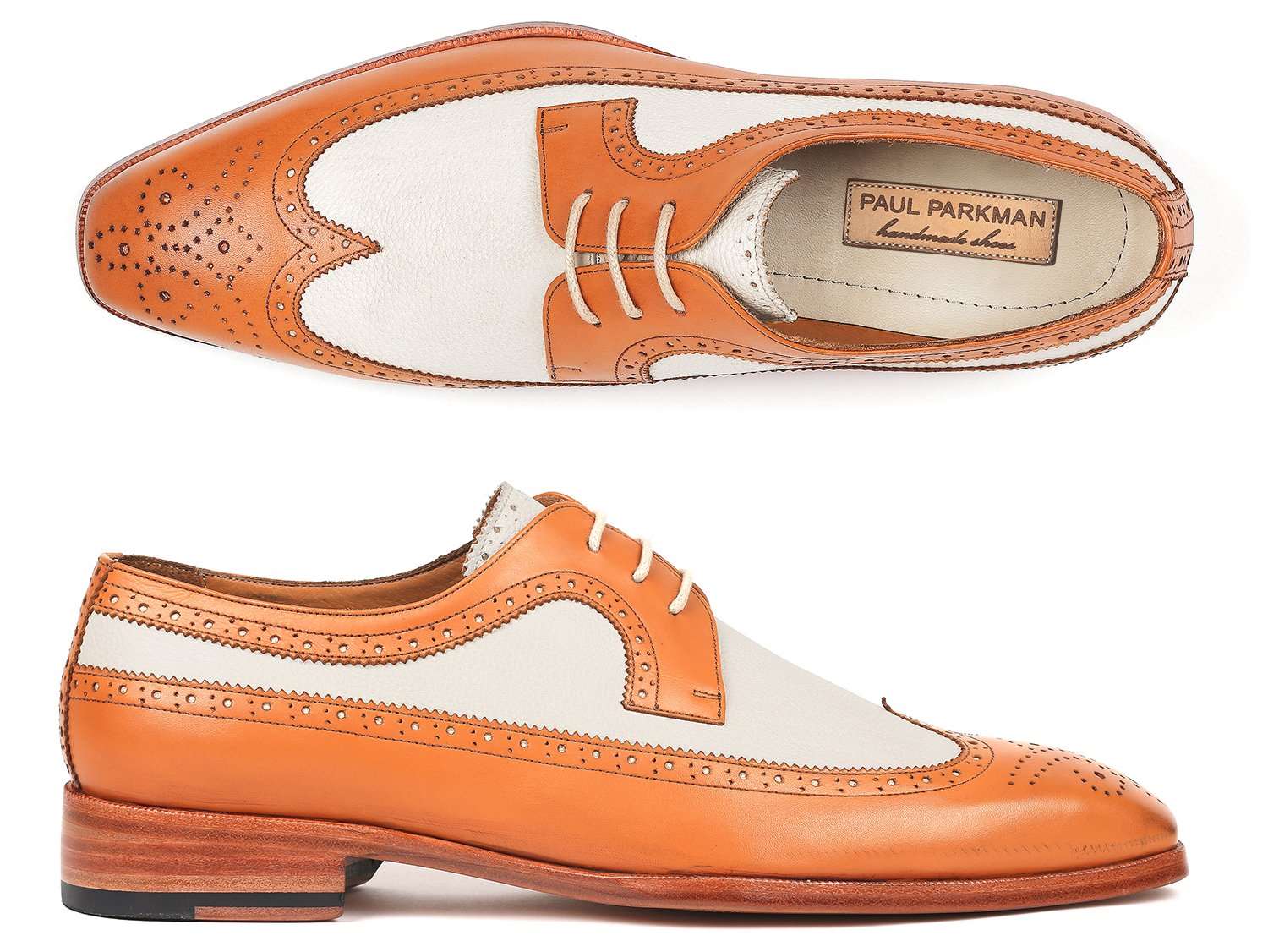 Cognac Derby Shoes - Luxury Leather Footwear 7.5