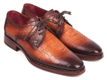 Paul Parkman Brown Crocodile Embossed Shoes 