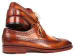 Paul Parkman Goodyear Welted Wingtip Derby Shoes Camel (ID#511C74) - WKshoes