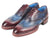Paul Parkman Goodyear Welted Two Tone Wingtip Oxfords Blue & Bordeaux (ID#27LD77) - WKshoes