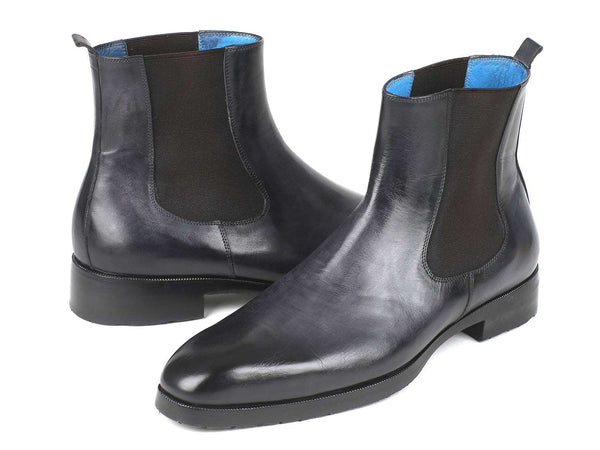 Paul Parkman Black & Gray Chelsea Boots - WKshoes