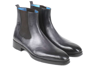 Paul Parkman Black & Gray Chelsea Boots