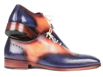 Paul Parkman Blue & Camel Wingtip Oxfords (ID#097BX11) - WKshoes