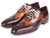 Paul Parkman Bordeaux & Camel Wingtip Oxfords (ID#097BY30) - WKshoes