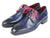 Paul Parkman Ghillie Lacing Blue Dress Shoes (ID#GT511BLU) - WKshoes